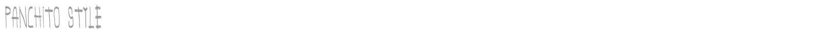 Panchito Style font preview